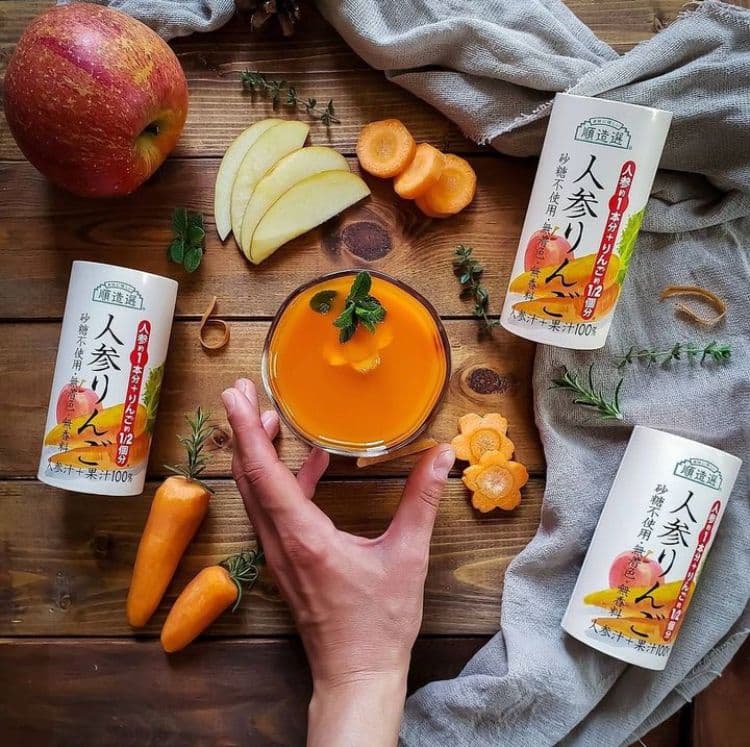 Promotion for Junzosen 100% Carrot and Apple Juice